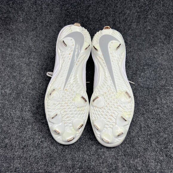 Nike Alpha Huarache Varsity Low Baseball‎ Cleats Men's 9.5 White Athletic Shoes - Picture 9 of 12